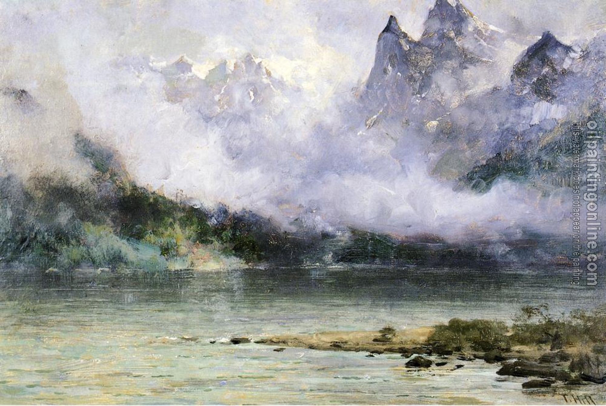 Thomas Hill - Alaska Scene near Juneau